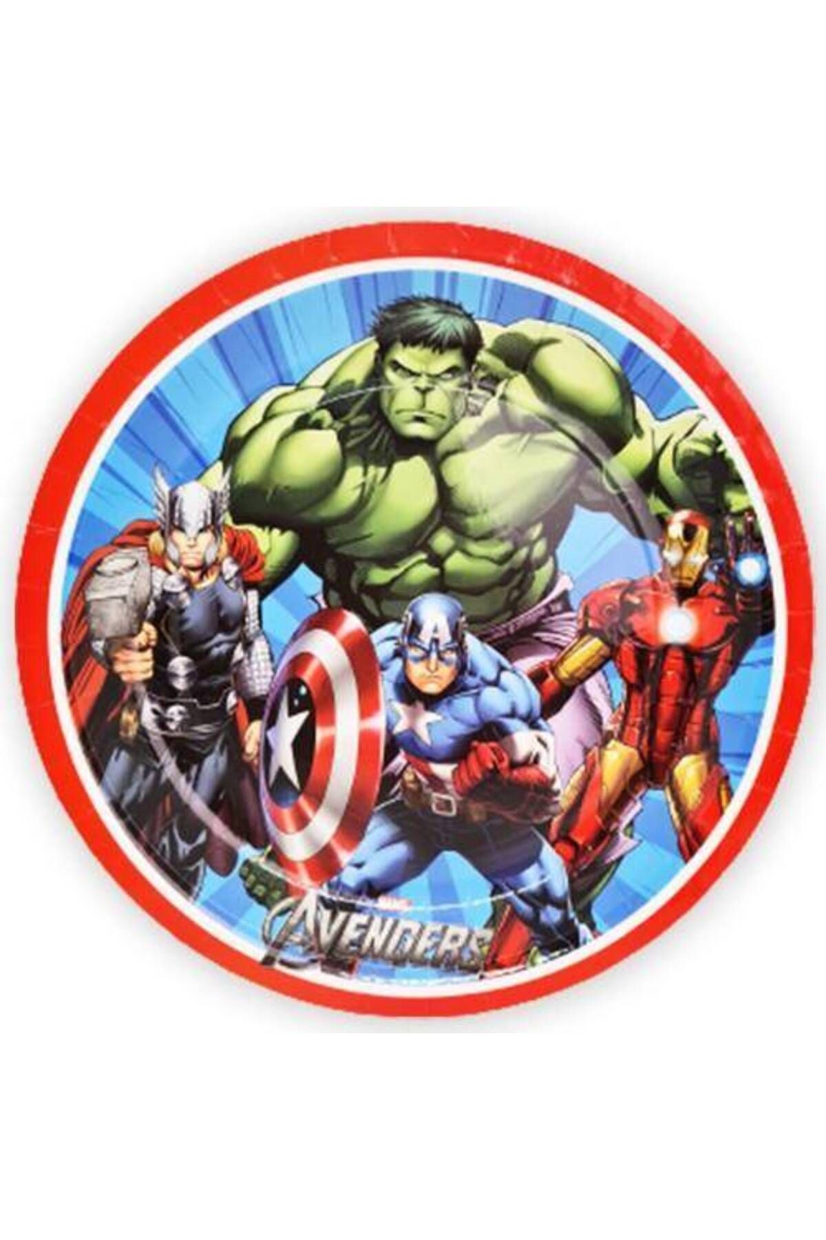 Avengers Yenilmezler Tabak 8 Adet