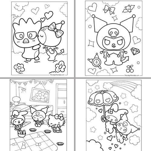 Kuromi Boyama Kitabı Stickerlı (16 Sayfa)