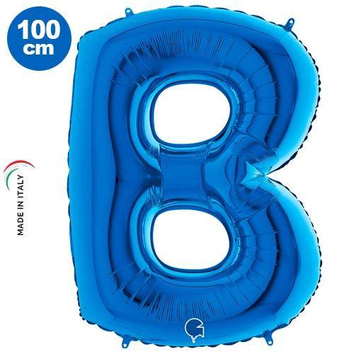 B - Harf Folyo Balon Mavi (100 cm)