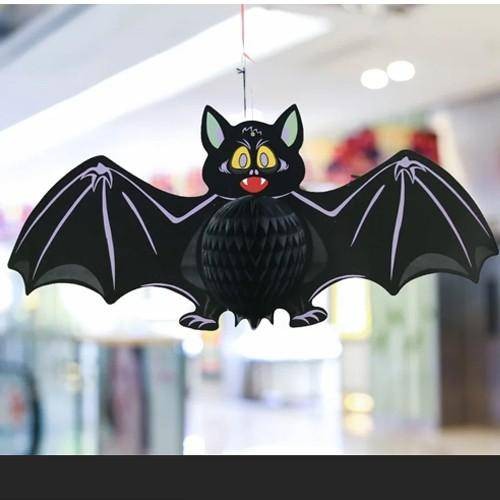 Halloween Yarasa Petek Asma Süs 28*60 cm