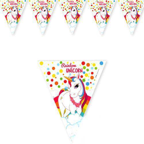 Unicorn Rainbow Flama Bayrak Set (2,7 m.)