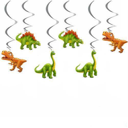 Sevimli Dinozor Tavan Süs 6 Adet