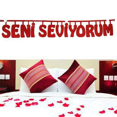Seni Seviyorum Keçe Süs 146 cm