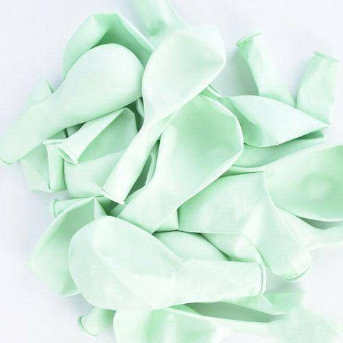 Makaron Balon Mint Yeşili 50 Adet