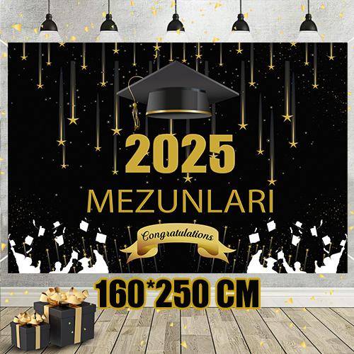 Mezuniyet Arka Backdrop Fon Afişi 160*250 cm