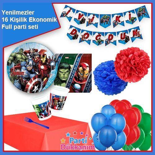 Yenilmezler Parti Seti 16 Kişilik