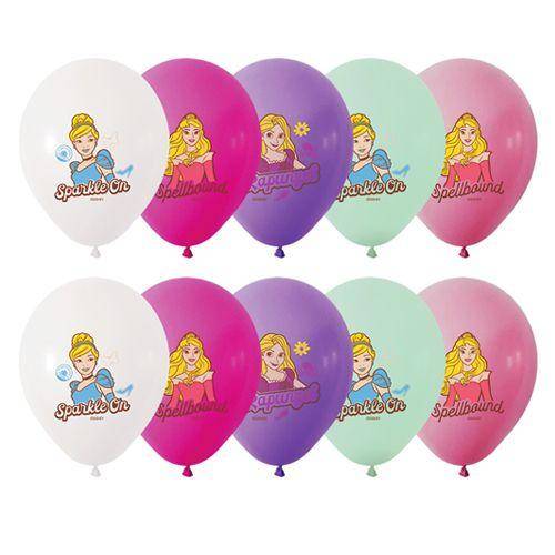 Prenses Baskılı Balon (10 adet)