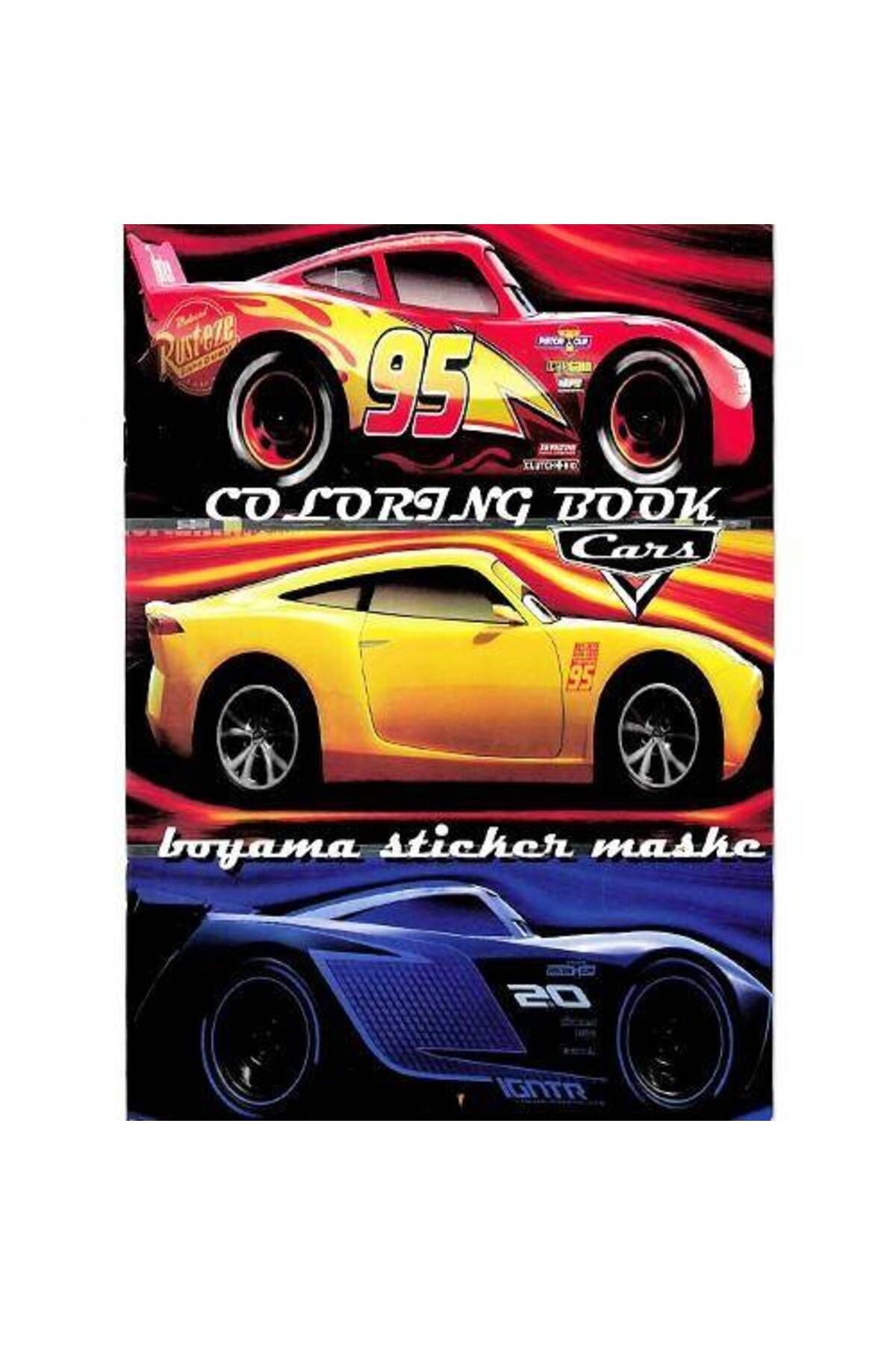 Stickerlı Cars Boyama Kitabı (16 SAYFA)