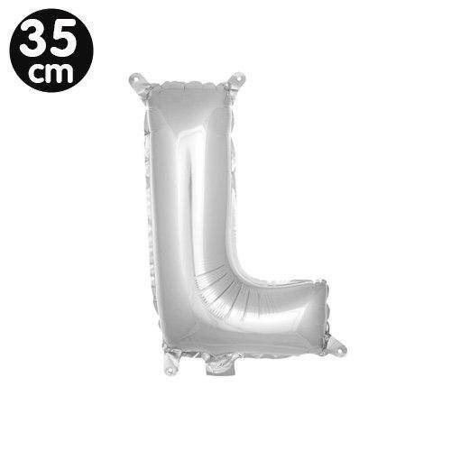 L - Harf Folyo Balon Gümüş (35 cm)