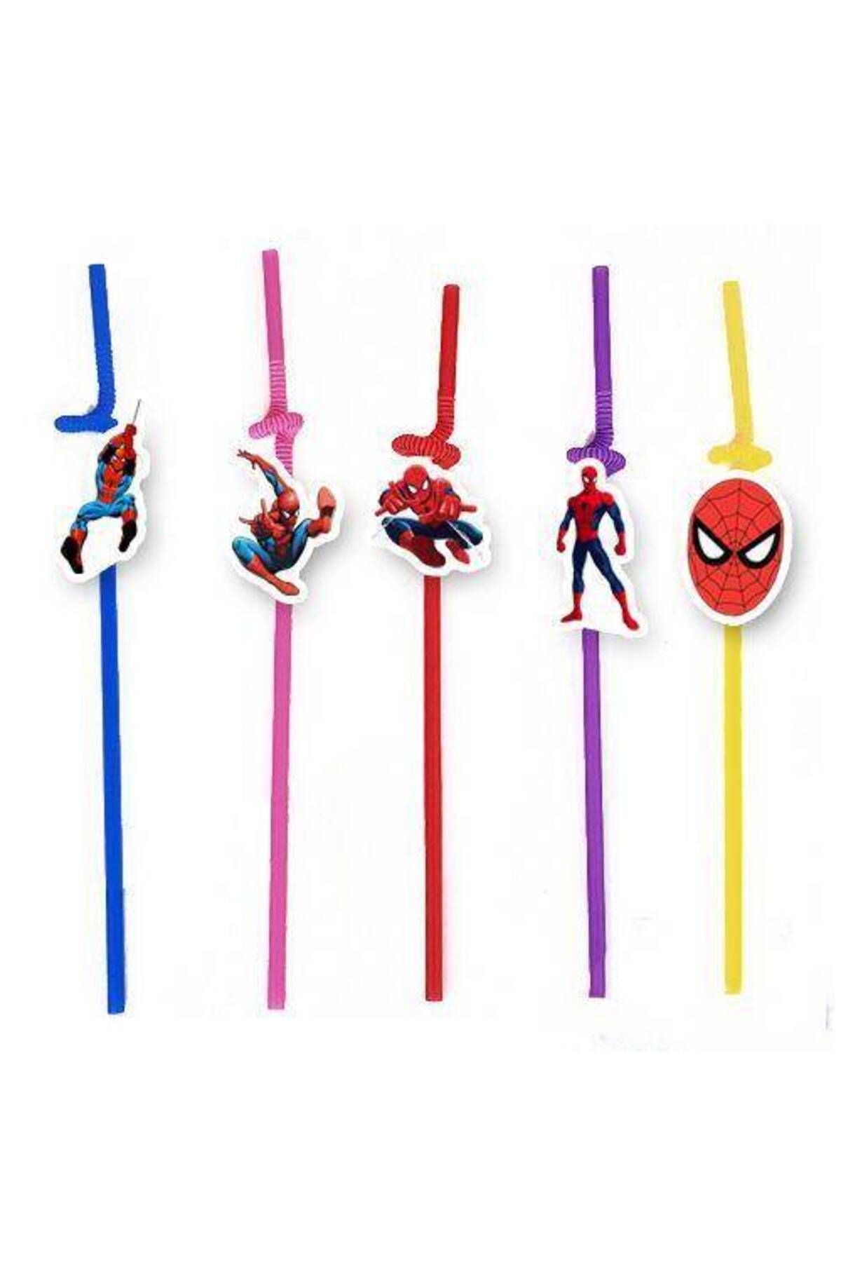Spiderman Artistik Pipet 10 Adet