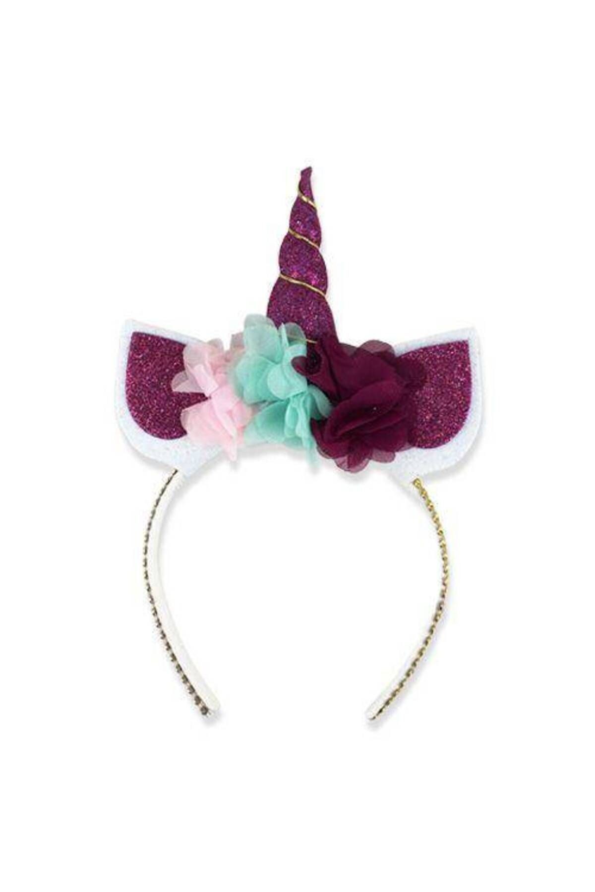 Unicorn Taç Simli Eva Fuşya