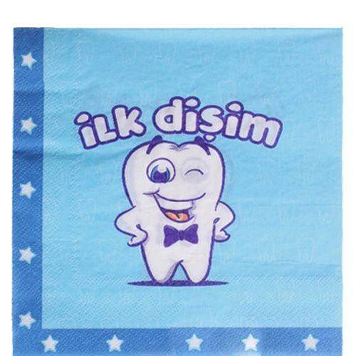 Diş Buğdayı İlk Dişim Mavi Peçete 20'li