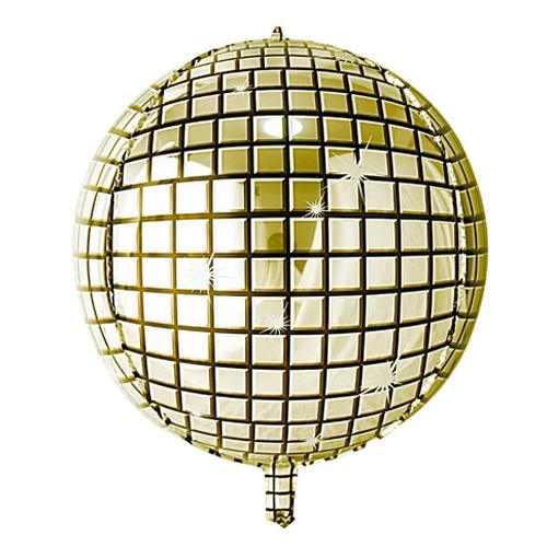 Gold Disko Top Folyo Balon 55 cm