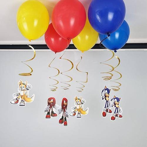 Sonic Balonlu Tavan Süsü 6'lı