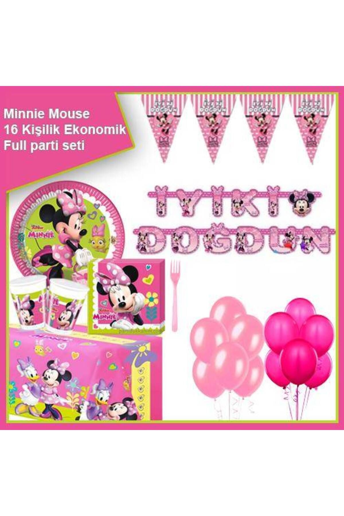 Minnie Mouse Helpers Ekonomik Parti Seti 16 Kişilik