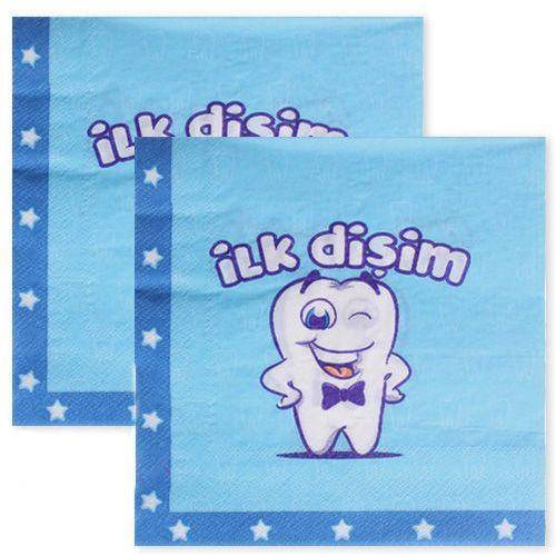 Diş Buğdayı İlk Dişim Mavi Peçete 20'li