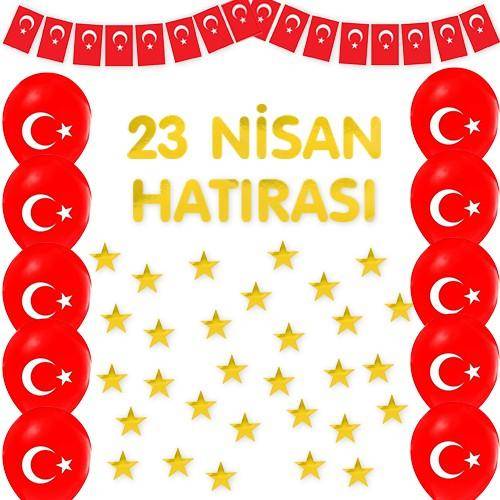 23 Nisan Hatırası Süsleme Seti Gold