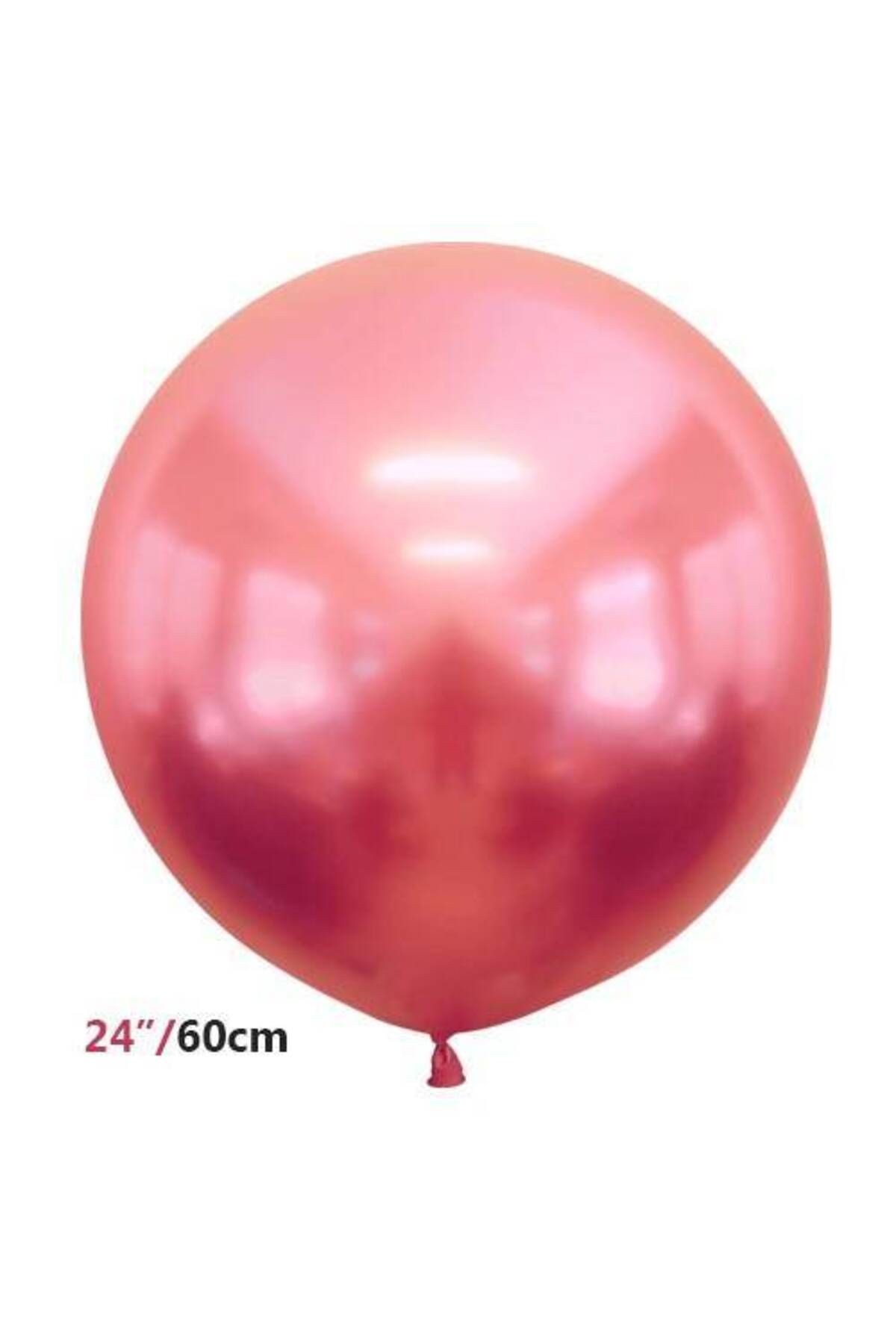 24 Inch Jumbo Krom Balon Kırmızı 60 Cm