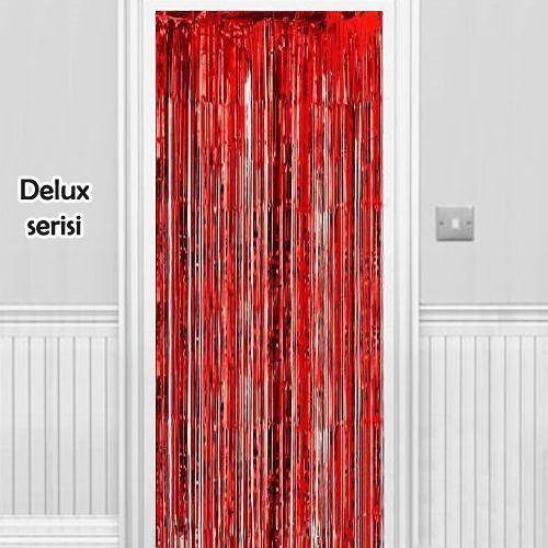 Işıltılı Duvar ve Kapı Perdesi Kırmızı 100*200 cm