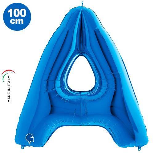 A - Harf Folyo Balon Mavi (100 cm)