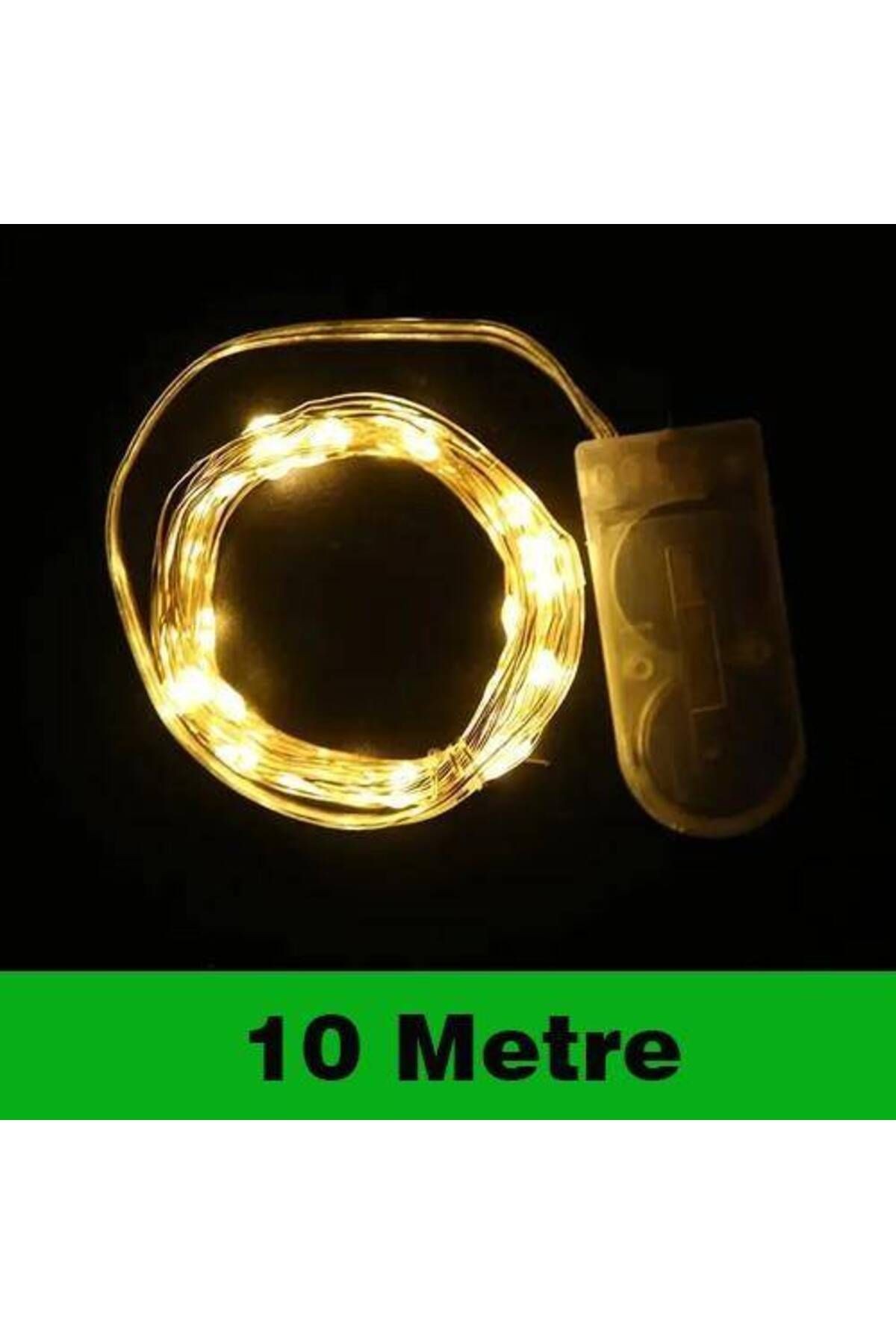 10 Metre Kendinden Pilli Peri Led Işık Gün Işığı 1 Adet