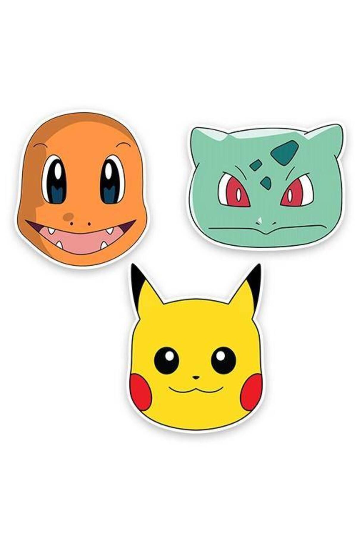 6 Adet Pokemon Kağıt Maske
