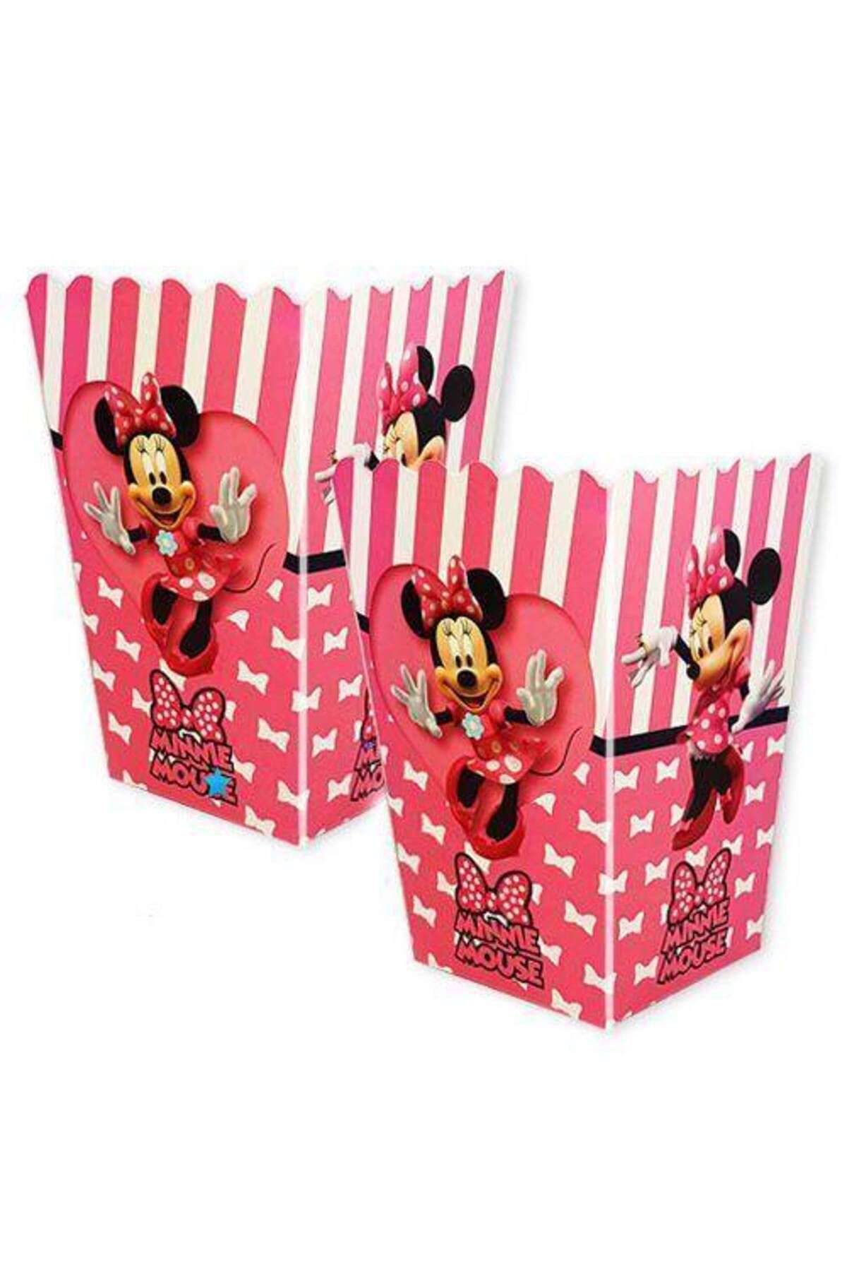 Minnie Mouse Mısır Kutusu (8 Adet)