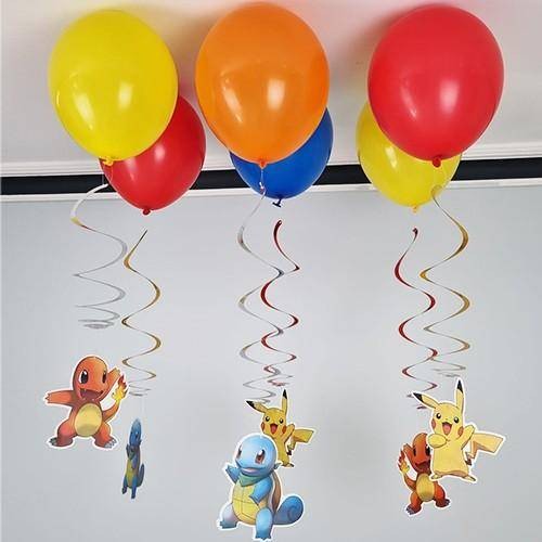 Pokemon Balonlu Tavan Süsü 6'lı