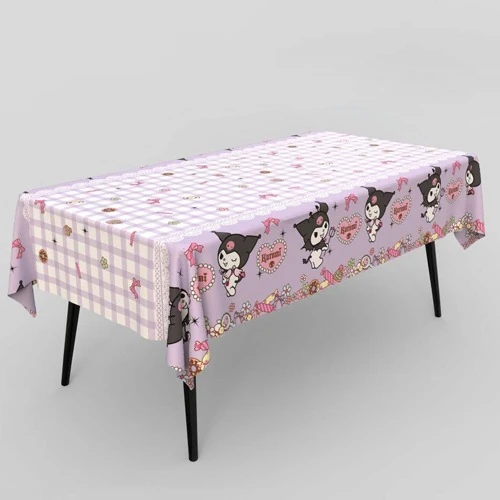Kuromi Temalı Masa Örtüsü 137*187 cm 