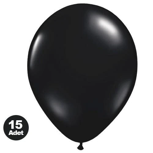 Siyah Balon (15 Adet)