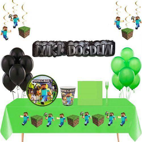Minecraft Ekonomik Parti Seti 16 Kişilik