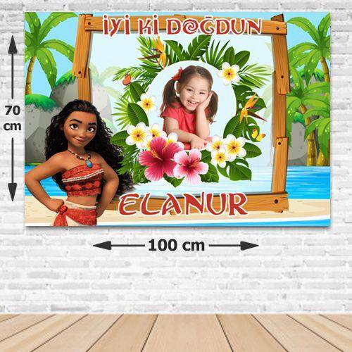 Moana Kişiye Özel Parti Afişi 70*100 cm