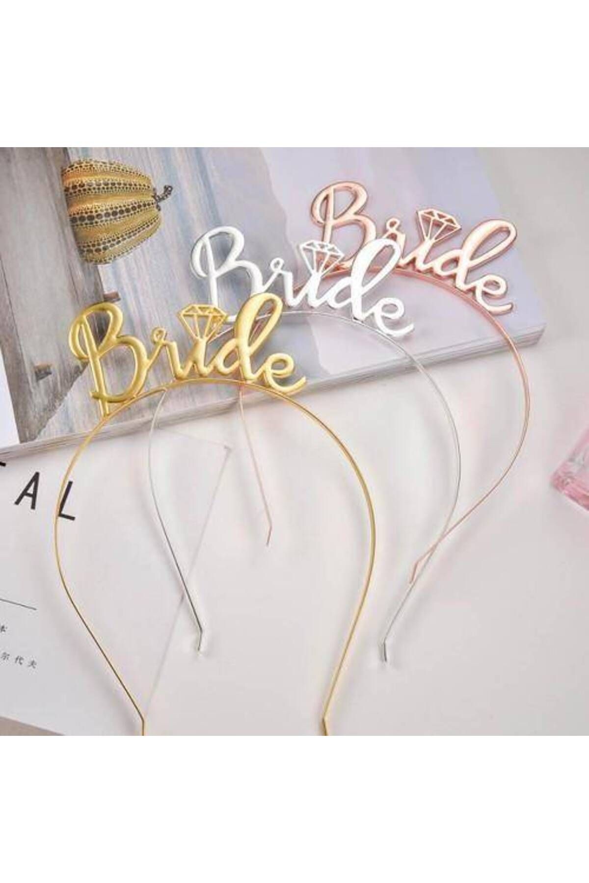 Bride To Be Metal Taç Gold