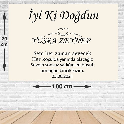 İyi Ki Doğdun Kişiye Özel Doğum Günü Afişi 