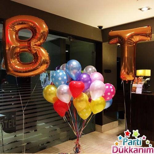 Harf Folyo Balon ve Uçan Balon Demeti MAĞAZADAN