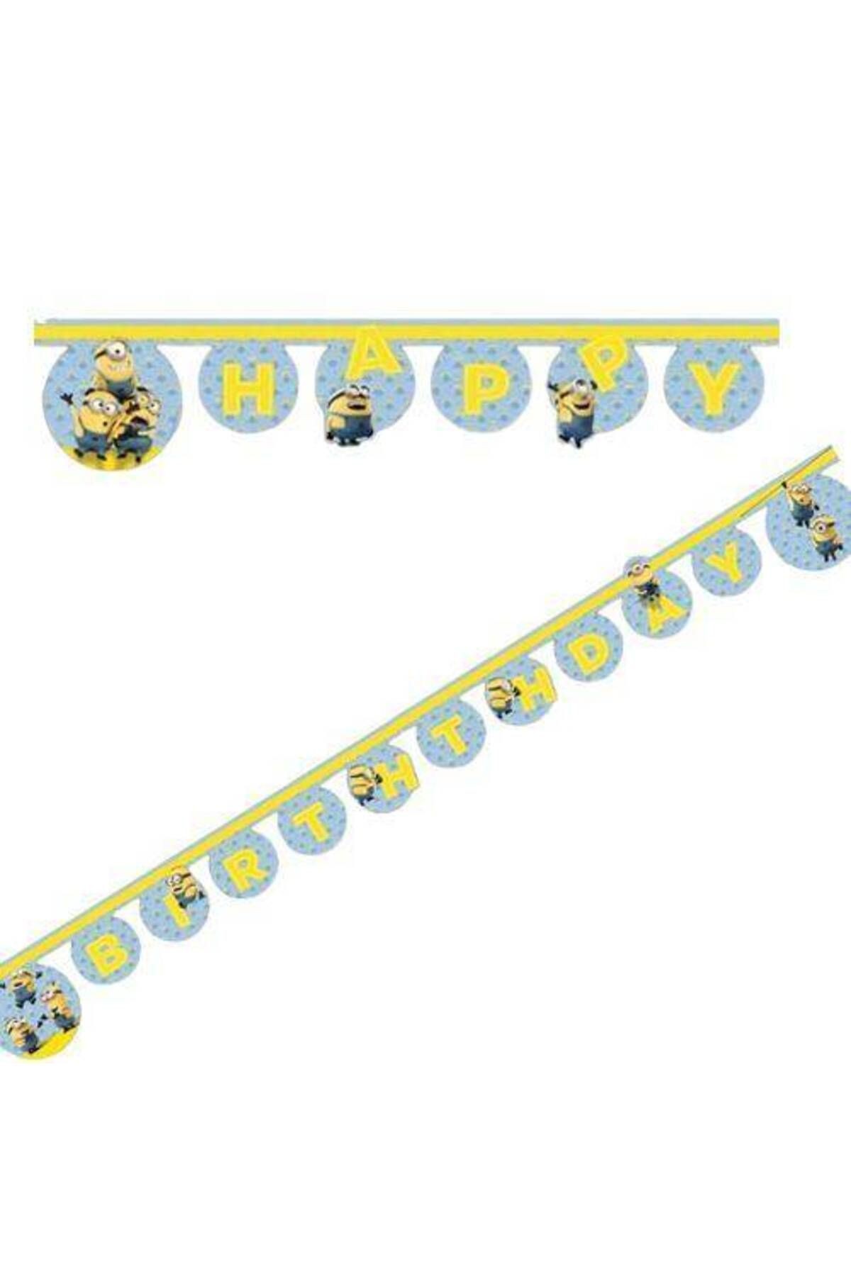Lovely Minions Happy Birthday Yazısı (2 m.)