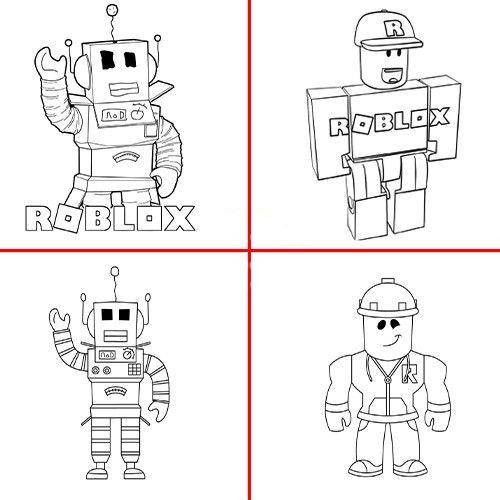 Roblox Boyama Kitabı Stickerlı (16 Sayfa)