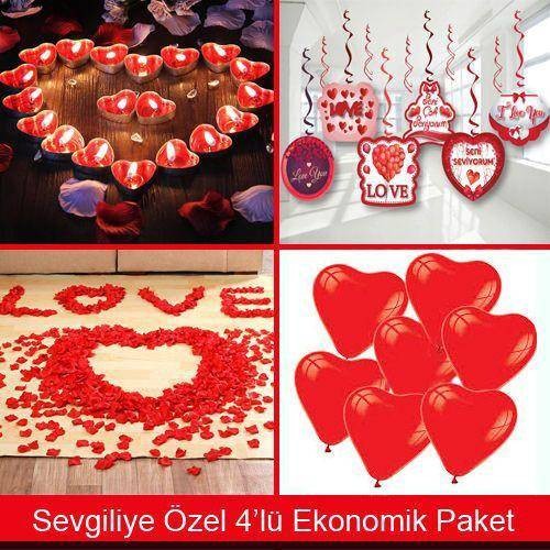 Sevgiliye Özel Süsleme Paketi (4 Parça)