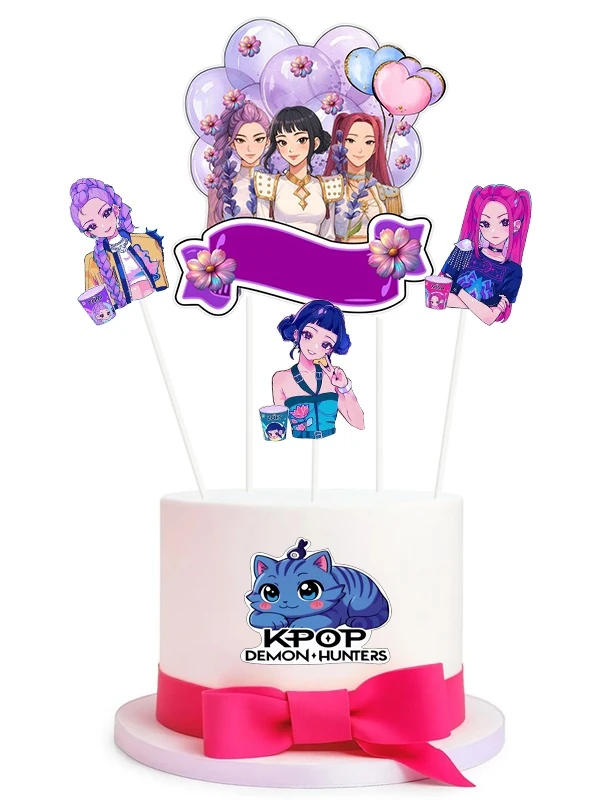 K-POP Demon Hunters 4'lü Pasta Süsü Seti