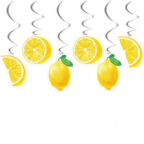 Limon Temalı Tavan Süs 6 Adet