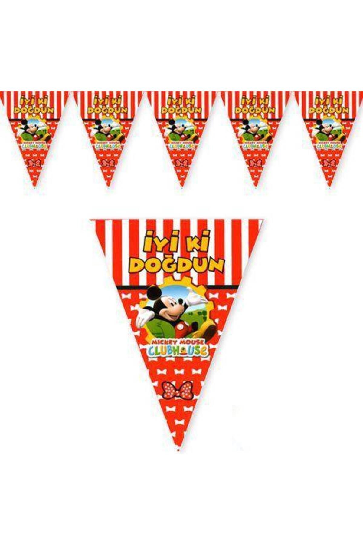 Mickey Mouse Flama Bayrak Set (2 metre)