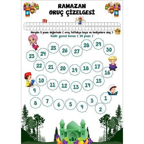 Çocuklar İçin Ramazan Hediye Etkinlik Seti 4  Parça
