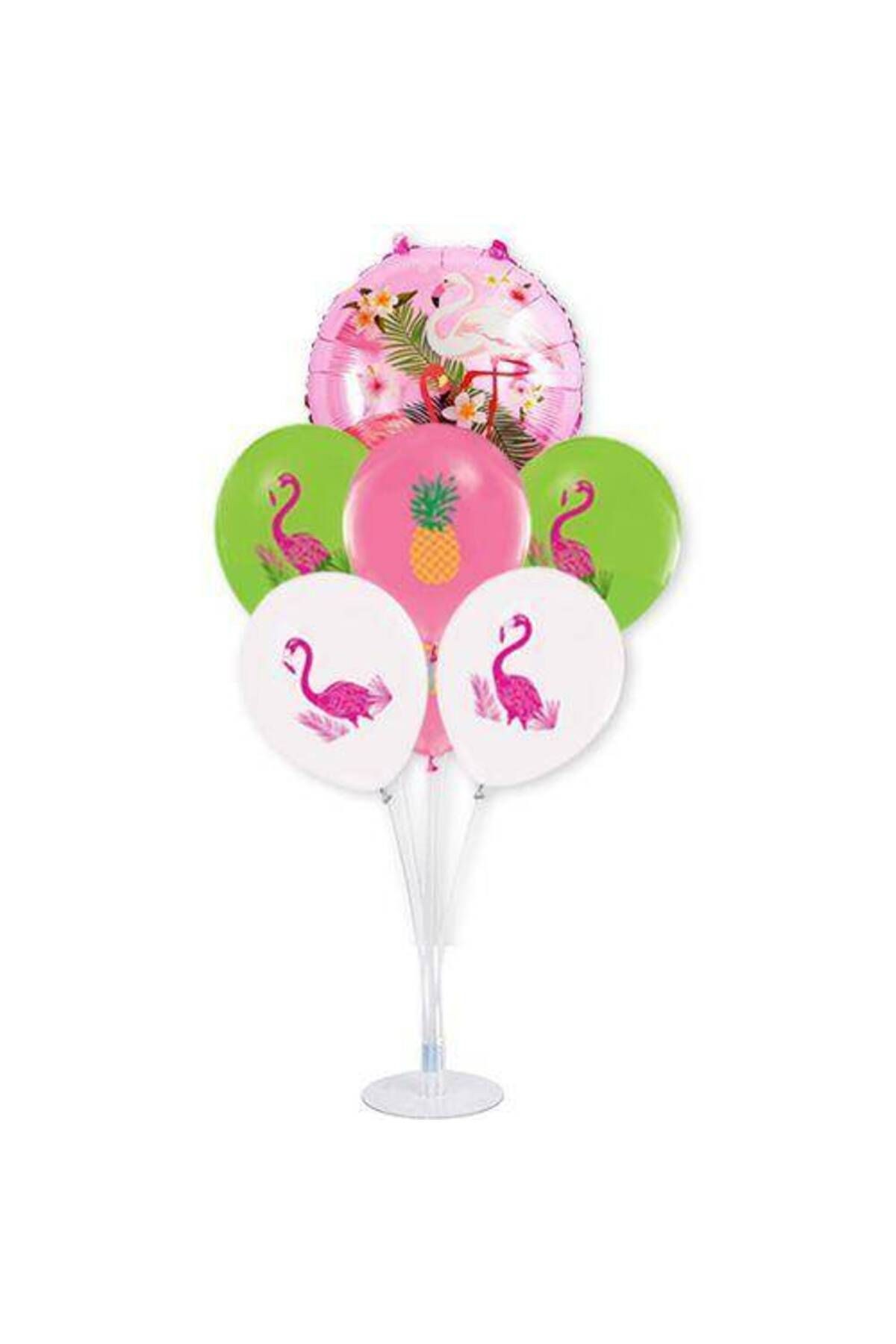 Flamingo Ananas Balon Standı Seti