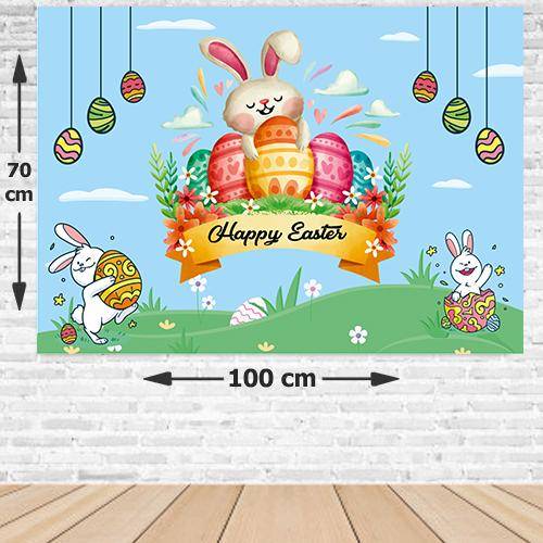 Paskalya Happy Easter Parti Afişi 70*100 cm