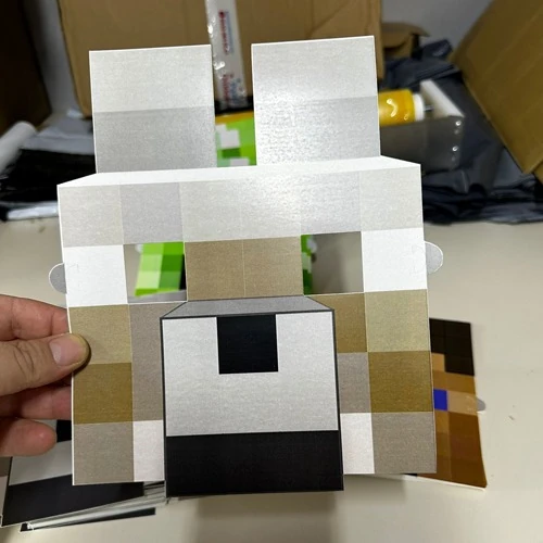 Minecraft Kare Maske Seti 6'lı