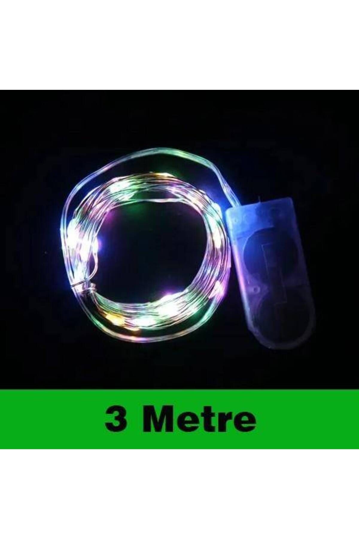 Kendinden Pilli Peri Led Işık 3 metre Karışık Renk 1 Adet