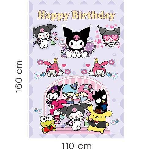 Kuromi Temalı Masa Önü Yer Kaplama Branda 160*240 cm