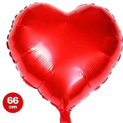  Kalp Folyo Balon 66 cm