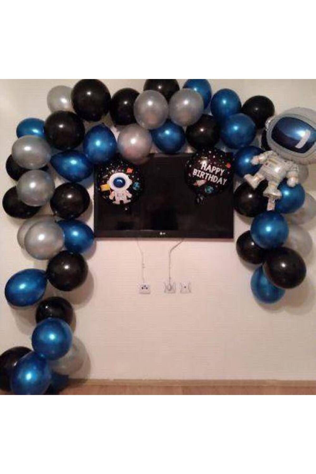 Uzay Temalı Balon Zincir Seti