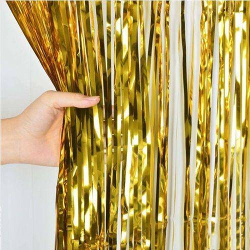 Işıltılı Duvar ve Kapı Perdesi Gold 90x200 cm